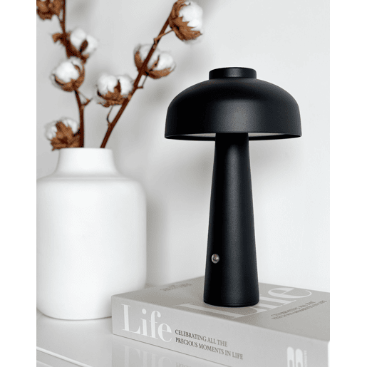 Candeeiro de mesa LED sem fios AGUSAN Com regulador de intensidade Metal Preto