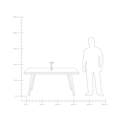 Beliani Candeeiro de mesa BOCONO Beliani Candeeiro de mesa BOCONO