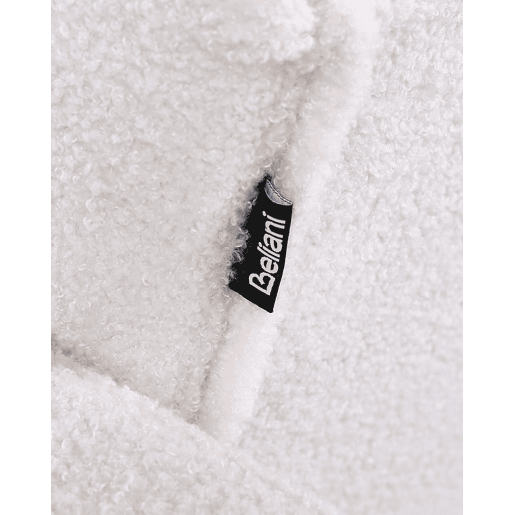 Poltrona ALNES Bouclé Branco Poltrona ALNES Bouclé Branco