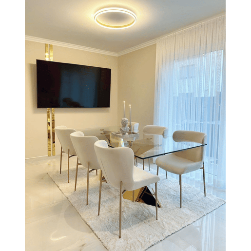 Candeeiro de teto LED TAPING Metal Dourado Candeeiro de teto LED TAPING Metal Dourado