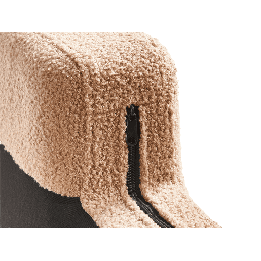 Beliani Chaise longue à direita Bouclé EWRON