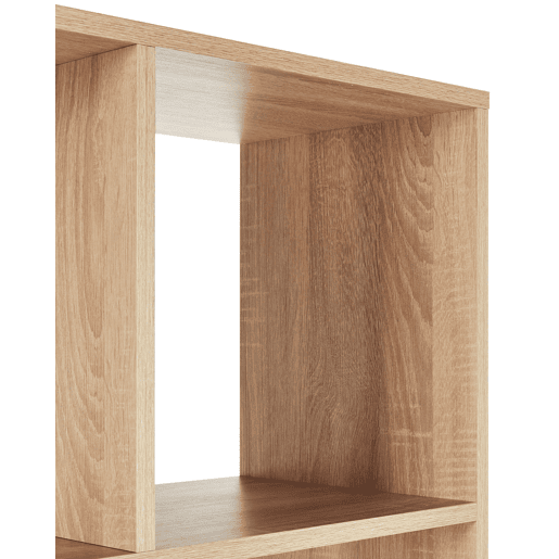 Estante WADENA 185 cm CastanhoBranco
