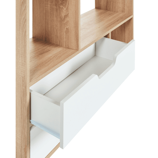 Estante WADENA 185 cm CastanhoBranco