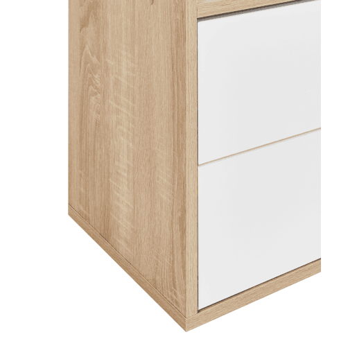 Estante WADENA 185 cm CastanhoBranco