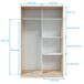Armario Enzo 2 puertas correderas 120 Armario Enzo 2 puertas correderas 120 Madera Oscura