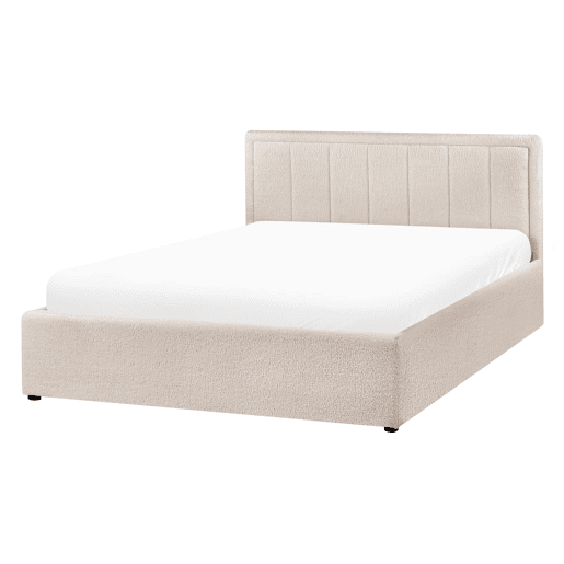 Beliani Cama baú Bouclé MONTLAUR