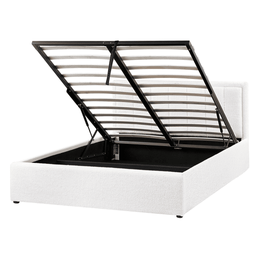 Beliani Cama baú Bouclé MONTLAUR Beliani Cama baú Bouclé MONTLAUR