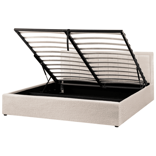 Beliani Cama baú Bouclé MONTLAUR