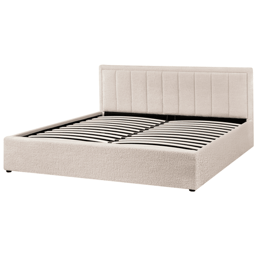 Beliani Cama baú Bouclé MONTLAUR