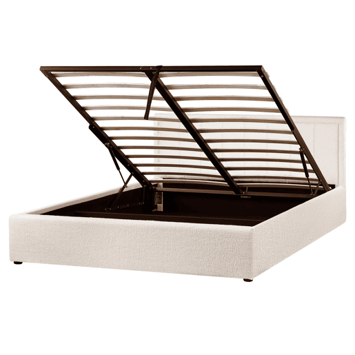 Beliani Cama baú Bouclé MONTLAUR Beliani Cama baú Bouclé MONTLAUR