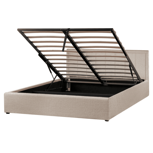 Beliani Cama baú Bouclé MONTLAUR Beliani Cama baú Bouclé MONTLAUR