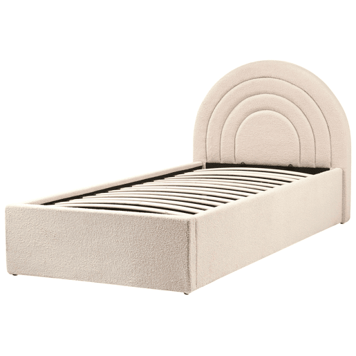 Beliani Cama infantil com arrumação Bouclé ANET