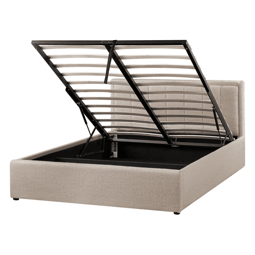 Beliani Cama baú Bouclé MONTLAUR Beliani Cama baú Bouclé MONTLAUR