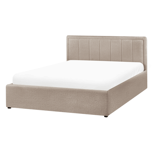 Beliani Cama baú Bouclé MONTLAUR Beliani Cama baú Bouclé MONTLAUR