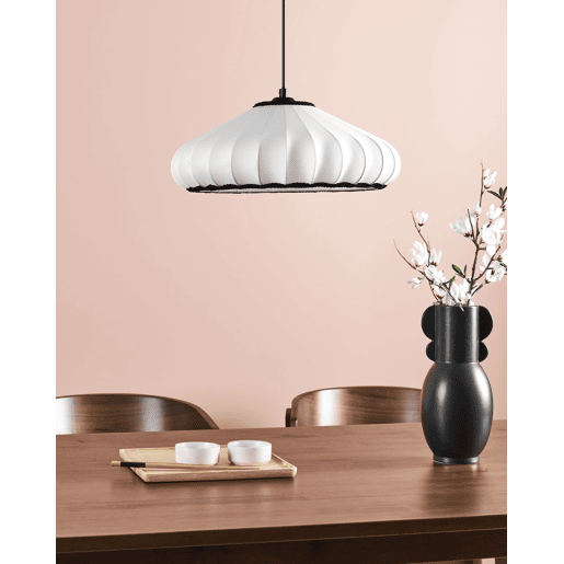 Candeeiro suspenso ZULIA Material sintético Branco
