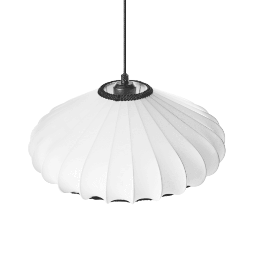 Candeeiro suspenso ZULIA Material sintético Branco