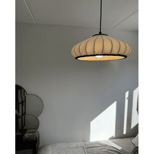 Candeeiro suspenso ZULIA Material sintético Branco