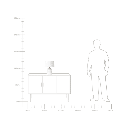 Beliani Candeeiro de mesa ARAPEY