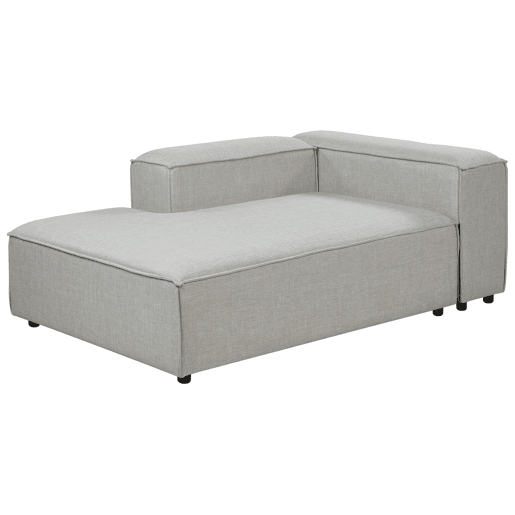 Beliani Chaise longue à direita Poliéster ARDAL