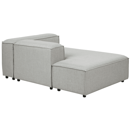 Beliani Chaise longue à direita Poliéster ARDAL