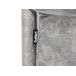 Beliani Chaise longue derecho Terciopelo LATTES Beliani Chaise longue derecho Terciopelo LATTES Gris