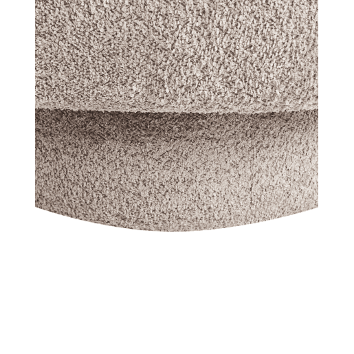 Poltrona giratória AYLO Bouclé Taupe