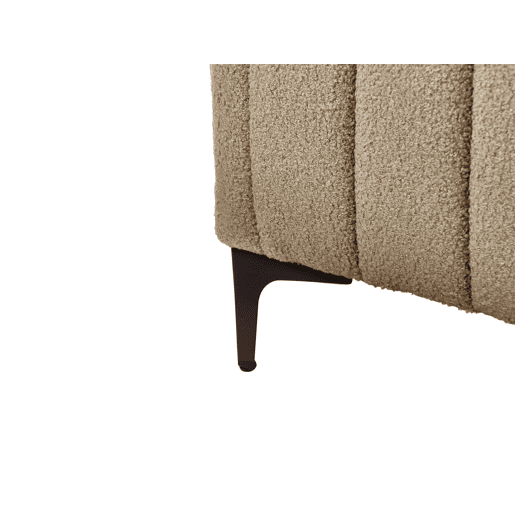 Cama Bouclé LUNAN 140 x 200 cm Taupe Cama Bouclé LUNAN 140 x 200 cm Taupe