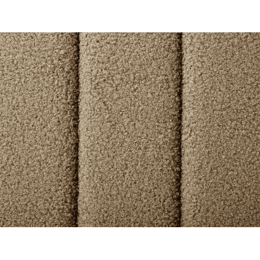 Cama Bouclé LUNAN 140 x 200 cm Taupe Cama Bouclé LUNAN 140 x 200 cm Taupe