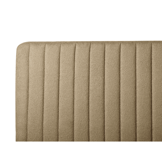 Cama Bouclé LUNAN 160 x 200 cm Taupe Cama Bouclé LUNAN 160 x 200 cm Taupe