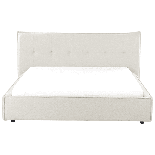 Beliani Cama Linho sintético LESTRE Beliani Cama Linho sintético LESTRE