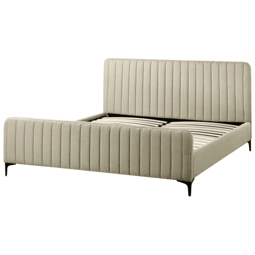 Beliani Cama Bouclé LUNAN Beliani Cama Bouclé LUNAN