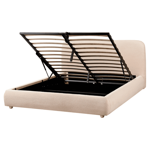 Beliani Cama baú Bouclé BLAGNAC