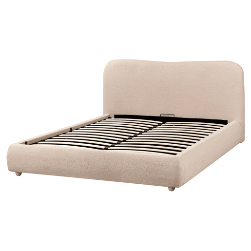 Beliani Cama baú Bouclé BLAGNAC