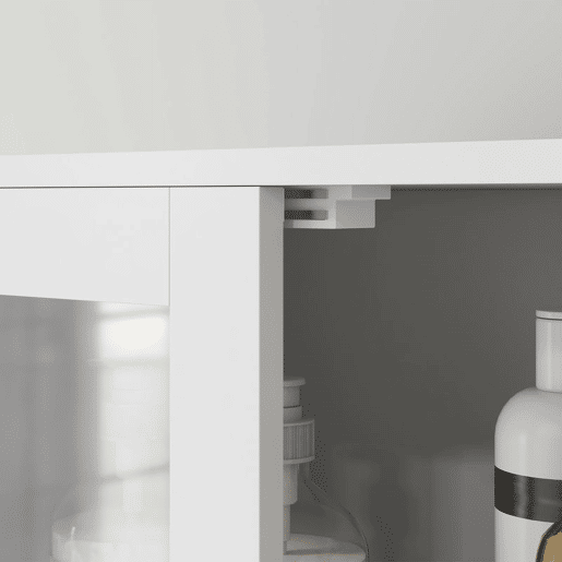 HOMCOM Armário Alto de Casa de Banho com 6 Portas, Prateleiras Ajustáveis, Sistema Antiqueda, Estilo Moderno, 60x30x170,5 cm, Branco