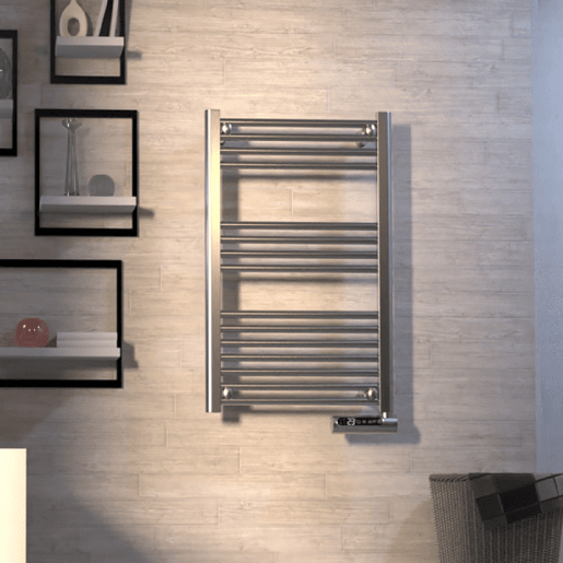 Cecotec Toalheiro elétrico com 500 W, ecrã LED, controlo tátil, programador semanal, 3 modos, temperatura selecionável e máxima segurança com IP24. Cecotec Toalheiro elétrico com 500 W, ecrã LED, controlo tátil, programador semanal, 3 modos, temperatura selecionável e máxima segurança com IP24.