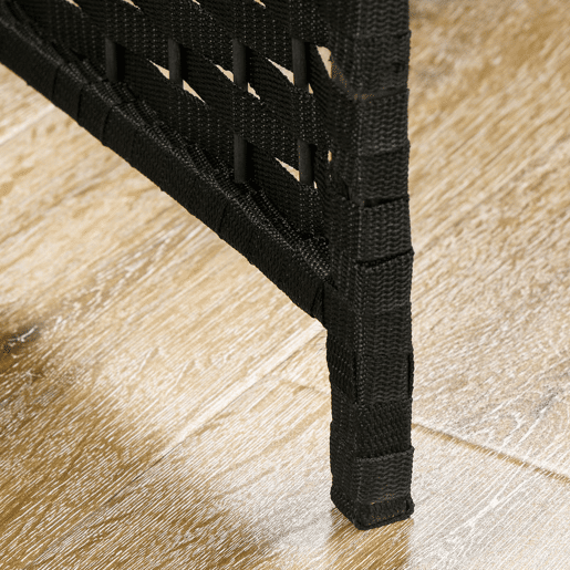 HOMCOM Biombo de 6 Painéis Separador de Ambientes Dobrável 240x170 cm Biombo Separador de Ambientes para Sala de Estar Dormitório Escritório Preto