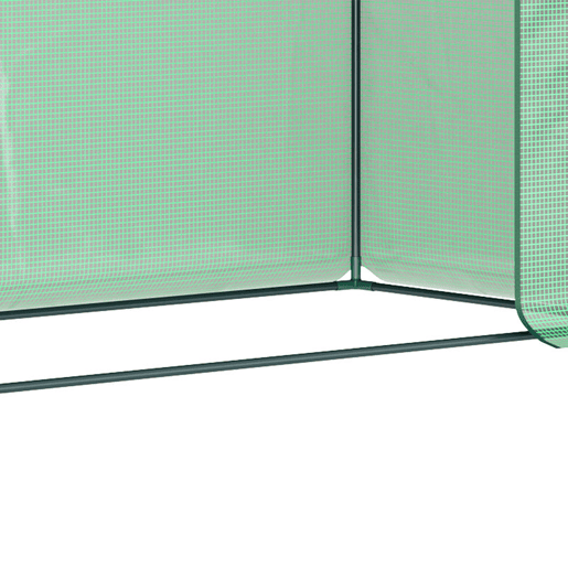 Outsunny Estufa de Jardim Pequena Estufa de Exterior com Janelas e Estrutura de Aço Estufa para Cultivar Tomates Plantas Flores 200x76x168 cm Verde