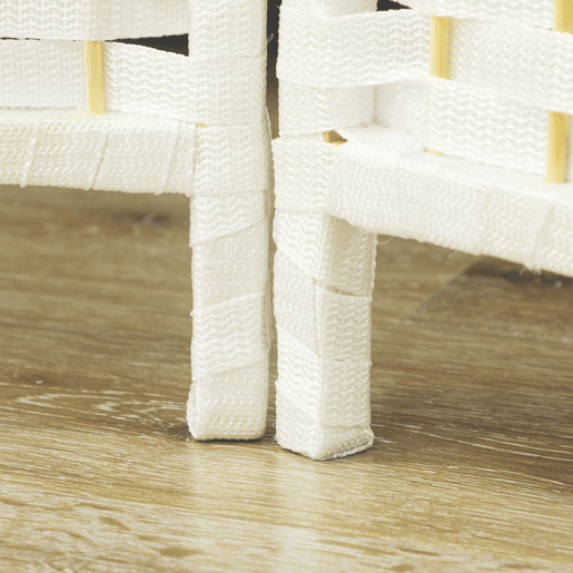 HOMCOM Biombo de 4 Painéis Separador de Ambientes Dobrável 160x170 cm Biombo Separador de Ambientes para Sala de Estar Dormitório Escritório Branco