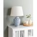 Beliani Lámpara de mesa JAUCA Beliani Lámpara de mesa JAUCA Blanco/ Azul