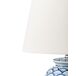 Beliani Lámpara de mesa JAUCA Beliani Lámpara de mesa JAUCA Blanco/ Azul