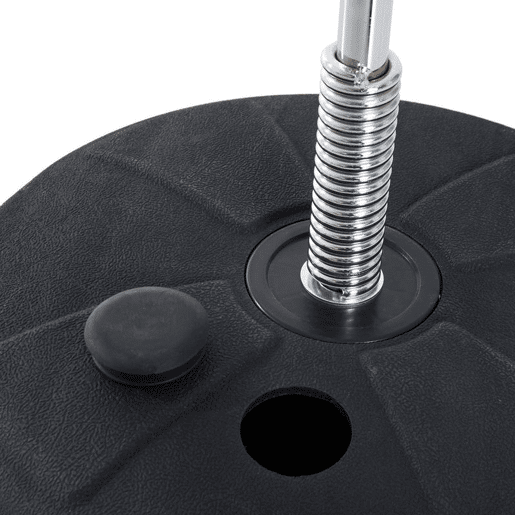 HOMCOM Saco de Boxe de Pé Punching Ball com Altura Ajustável em 4 Níveis 126-144 cm Base Preenchível e Luvas de Boxe para Adultos e Adolescentes Preto