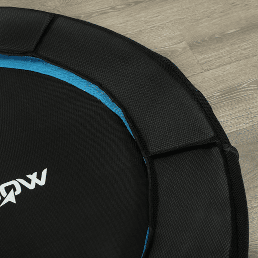SPORTNOW Trampolim Fitness Ø102 cm Trampolim Fitness Dobrável com Estrutura de Aço Antiderrapante Carga 100 kg para Treino de Pernas Corpo em Casa Escritório Ginásio Azul