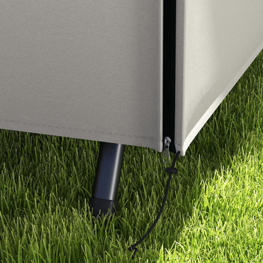 Outsunny Capa para Baloiço de Jardim Exterior, Proteção para Baloiço em Tecido Oxford 600D com 2 Fechos Impermeável 205x124x164 cm Cinza Claro