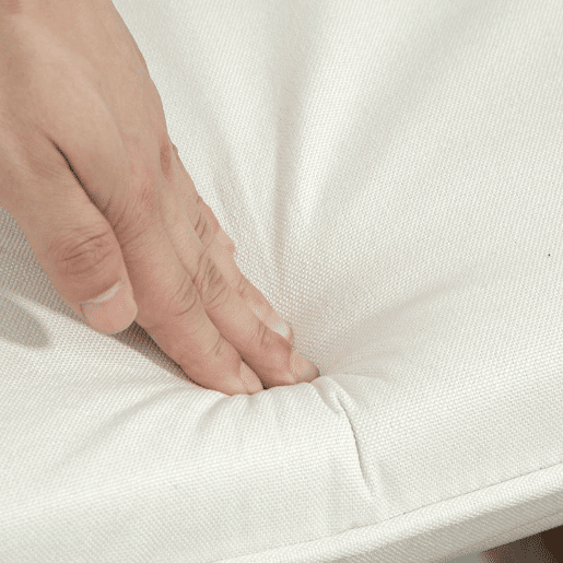 HOMCOM Conjunto de Poltrona Baloiço com Apoio para os Pés Poltrona Relax com Almofada Acolchoada e Anti-Tombo Carga 130 kg Sala de Estar Dormitório 64x89x90 cm Bege