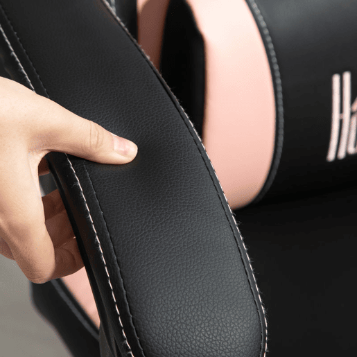 HOMCOM Cadeira Gaming com Orelhas Cadeira Gamer Reclinável com Altura Ajustável Apoio para os Pés Retrátil Suporte Lombar e Apoio para a Cabeça Desmontável Cadeira para Escritório 65x62x116-124 cm Preto