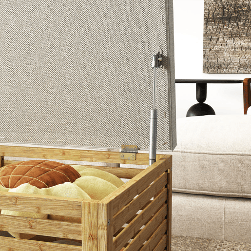 HOMCOM Baú de Arrumação para Dormitório 122L Banco de Arrumação Estofado em Linho Sintético com Almofada Estrutura de Bambu para Entrada Sala 90x42x43 cm Cinza e Madeira
