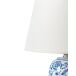 Beliani Lámpara de mesa AIBONITO Beliani Lámpara de mesa AIBONITO Blanco/ Azul