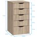 Cajonera Oficina Eko 5 Cajones Miroytengo Cajonera Oficina Eko 5 Cajones Miroytengo Madera Clara