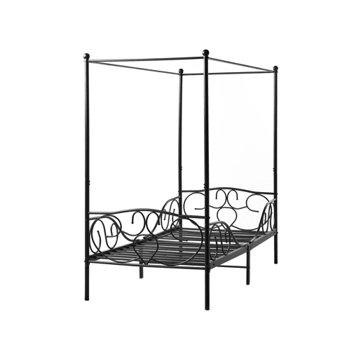Beliani Cama com dossel Ferro SORMERY