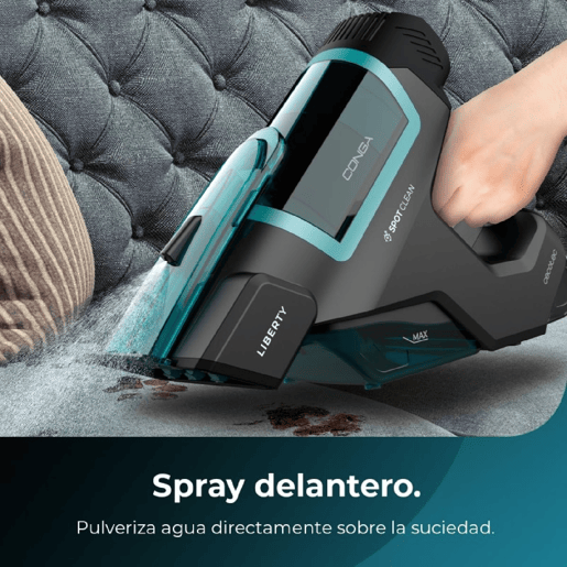 Cecotec Aspirador de mão para estofos com depósito de água limpa e suja separado, 100 W de potência, 25 minutos de autonomia e